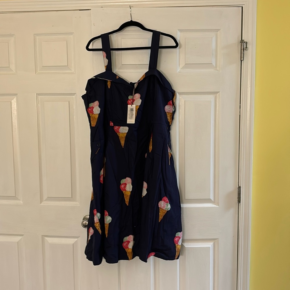 ModCloth x Emily & Fin Ice Cream Cone Print Sundress